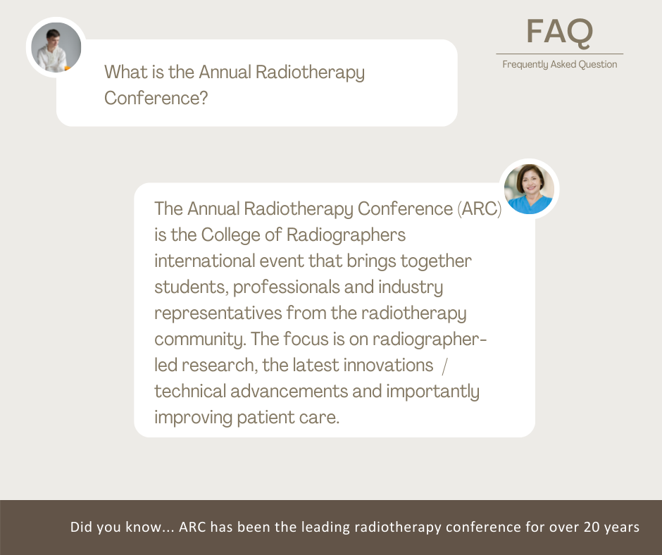 FAQ on the Annual Radiotherapy Conference